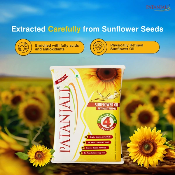 Patanjali Sunflower Oil Refined - 1L, NA, NA