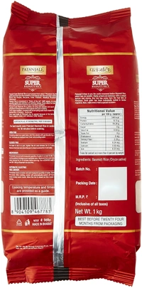 Patanjali Super basmati rice - 1kg, NA, NA