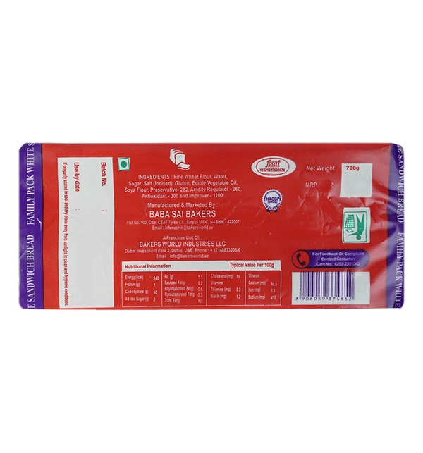 FAMILY SUPER TOTAL HEALTH SANDWICH BREAD - 300G, NA, NA