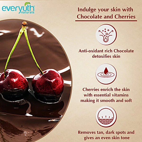 EVERYUTH TAN REMOVAL CHOCOLATE & CHERRY SCRUB - 100G, NA, NA