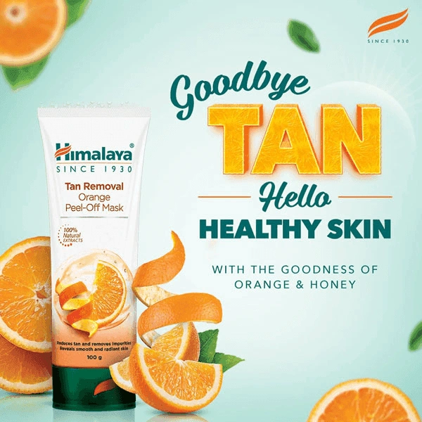 HIMALAYA TAN REMOVAL ORANGE PEEL OFF MASK - 100G, NA, NA