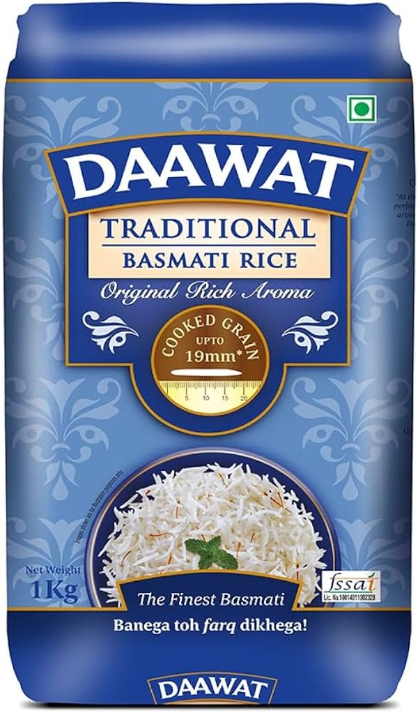 Daawat Traditional basmati rice - 1kg, NA, NA