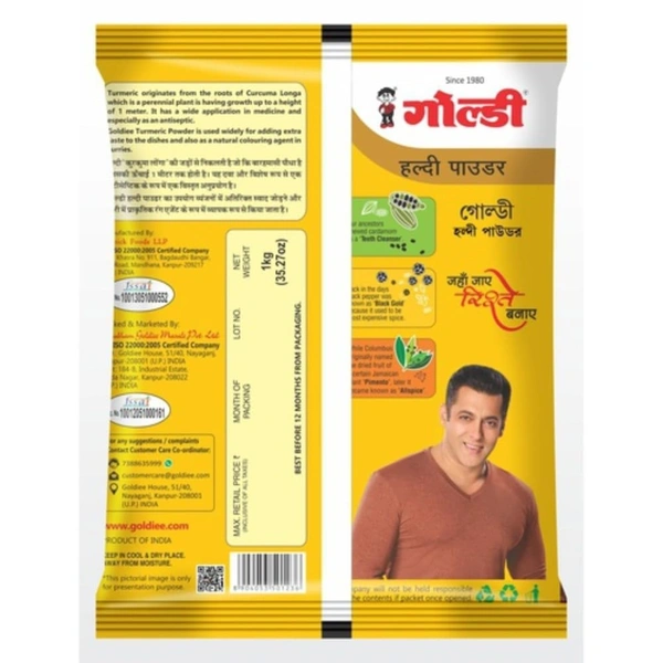 Goldiee Turmeric Powder - 200g, NA, NA