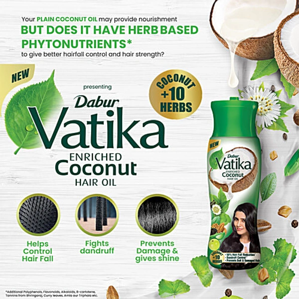 DABUR VATIKA VATIKA COCONUT HAIR OIL - 450ML, NA, NA