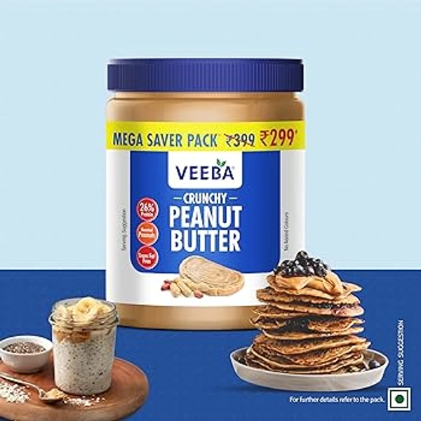 Veeba Crunchy Peanut Butter - 925g, NA, NA