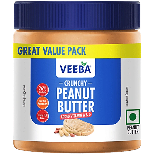Veeba Crunchy Peanut Butter - 320g, NA, NA