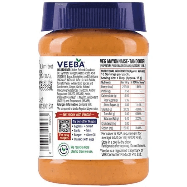 Veeba Veg Mayonnaise Tandoori - 250g, NA, NA