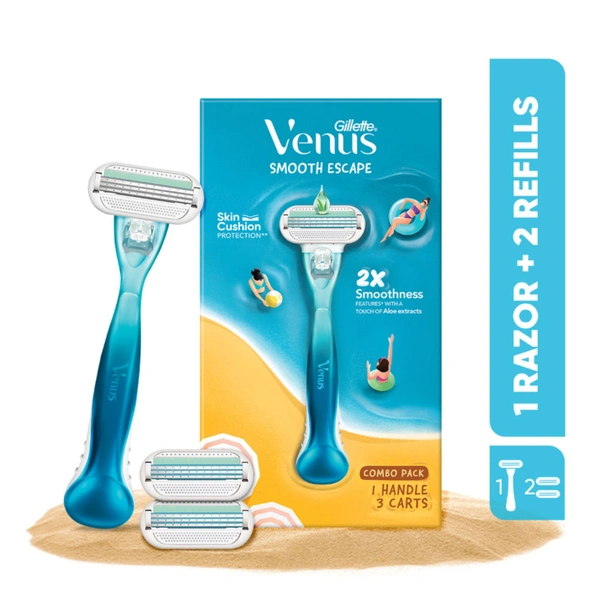Gillette Venus Smooth Sensitive - 1 Razer,2 refills, NA, NA