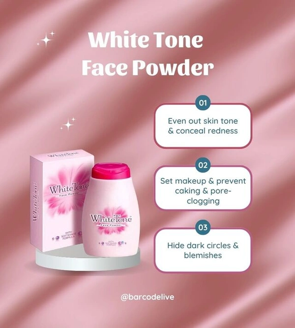 White Tone Face Powder - 70g, NA, NA