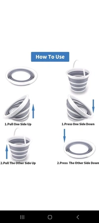 Collapsible Silicone Bucket - Green