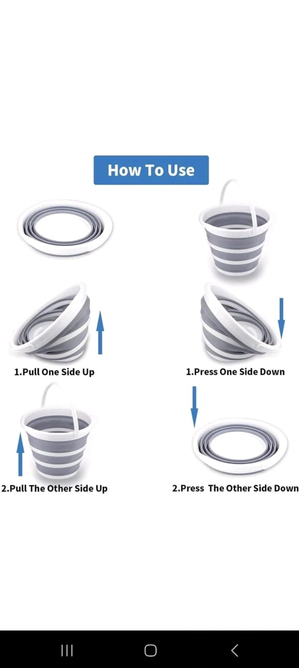 Collapsible Silicone Bucket - Green