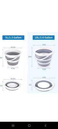 Collapsible Silicone Bucket - Green