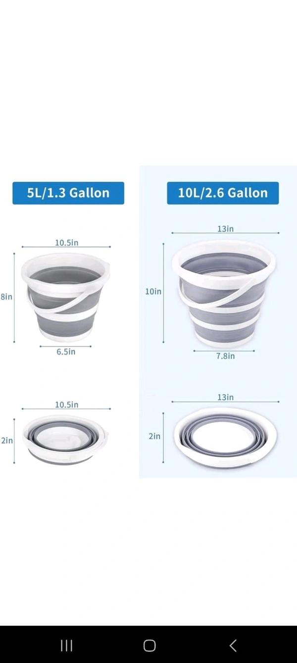 Collapsible Silicone Bucket - Green