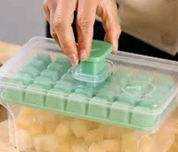 Ice Cube Box with Easy Push Release