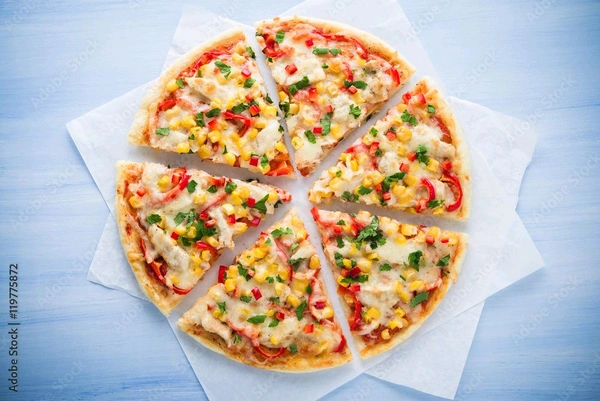 Corn Cheese Pizza - Large