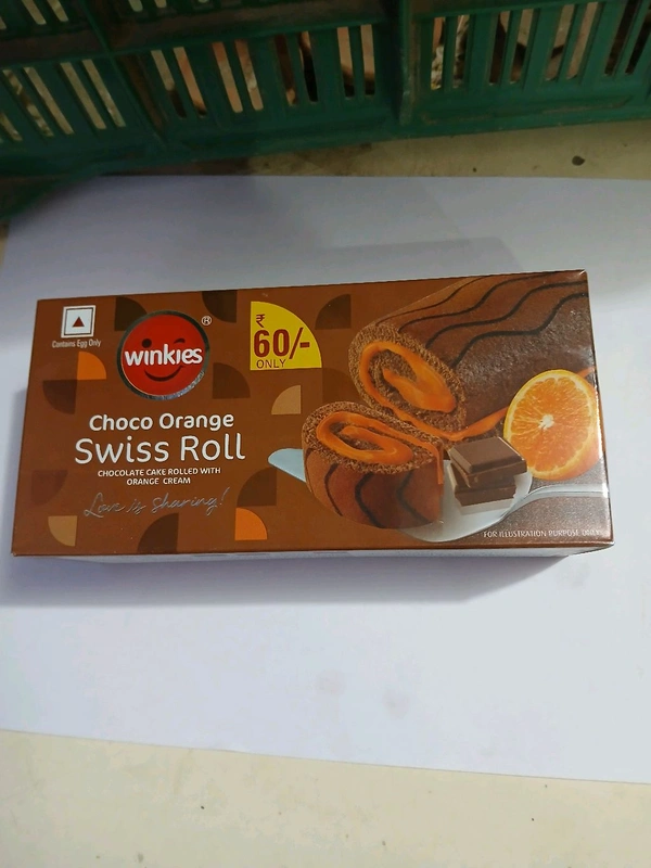 Chocolate Orange Suiss Roll Cake