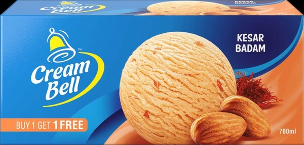 Kesar Badam Icecream  - 700ml + 700ml