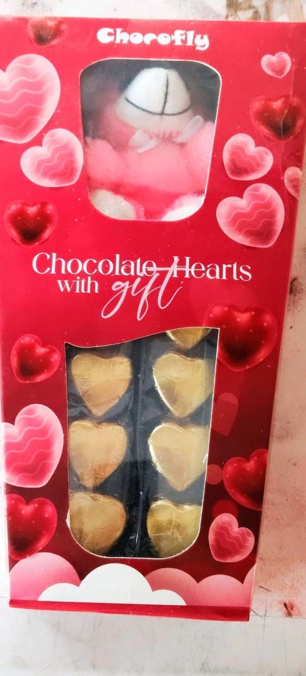 Chocolate Heart With Gift 