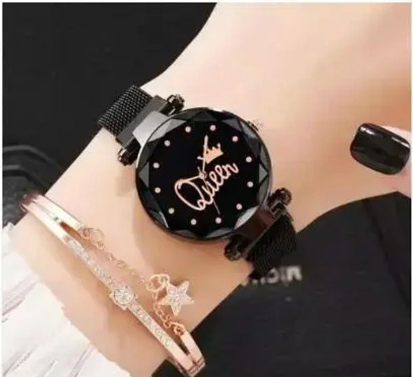 girls trending watch - Black