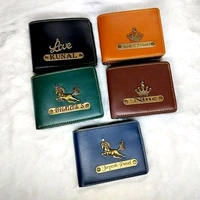 Customized Wallet With Name - Brown