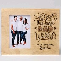 Wood Engraving Photo Frame