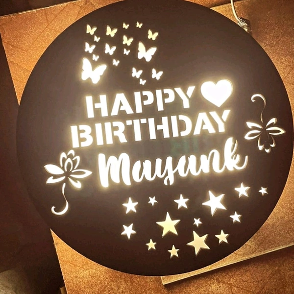 MDF LIGHTING WISH BOARD