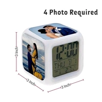 Customized Photo Alram Clock With Multy Color LED LIGHTING