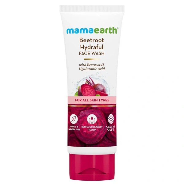 Mamaearth Beetroot Gentle Face Wash 100ml - 100ml, Mamaearth