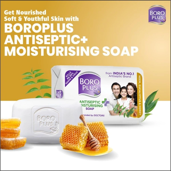 BOROPLUS Antiseptic And Moisturising Soap (6 x 125 g) - (6 x 125 g), BOROPLUS