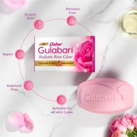 Dabur Gulabari Pure Rose Soap 150g (Pack of 4) - 150 x 4, Dabur