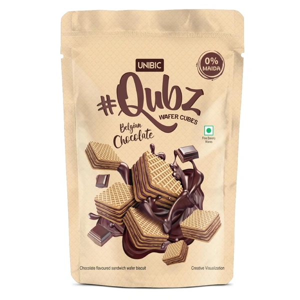 Unibic Qubz Belgian Chocolate 30g - 30g, Unibic