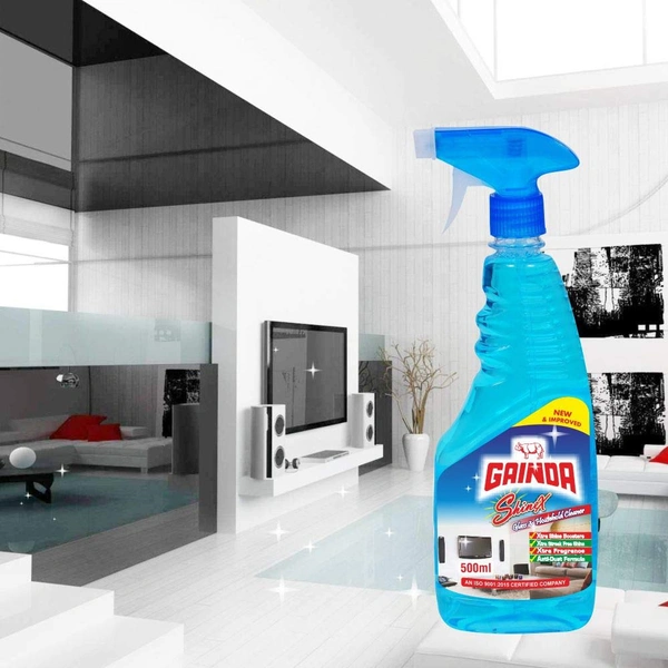 Gainda ShineX Glass Cleaner – Sparkling Clean Mirrors & Surfaces Instantly (500ml) - 500ml, Gainda