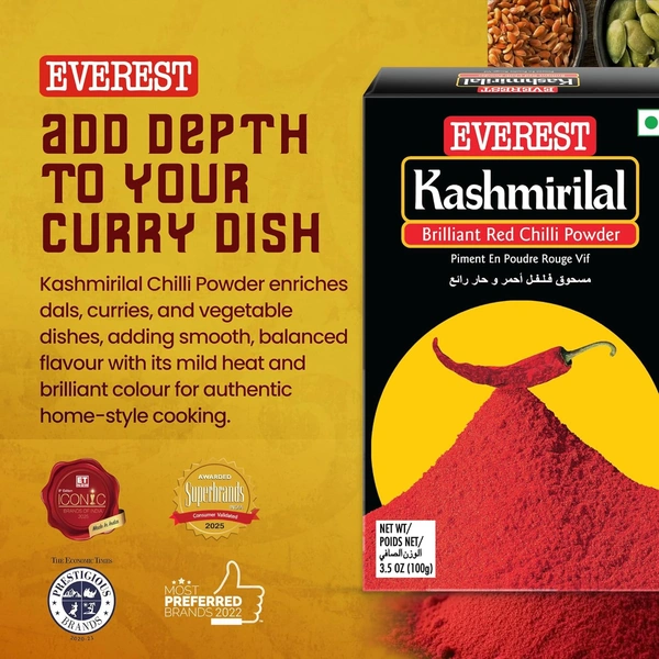 Kaashmiri Laal Mirch Powder 100g - 100g, Everest