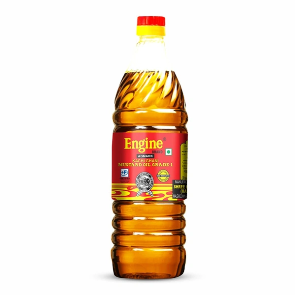 Engine Brand Kachi Ghani Mustard Oil - 1 Litre - 1 L, Engine