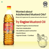 Engine Brand Kachi Ghani Mustard Oil - 1 Litre - 1 L, Engine