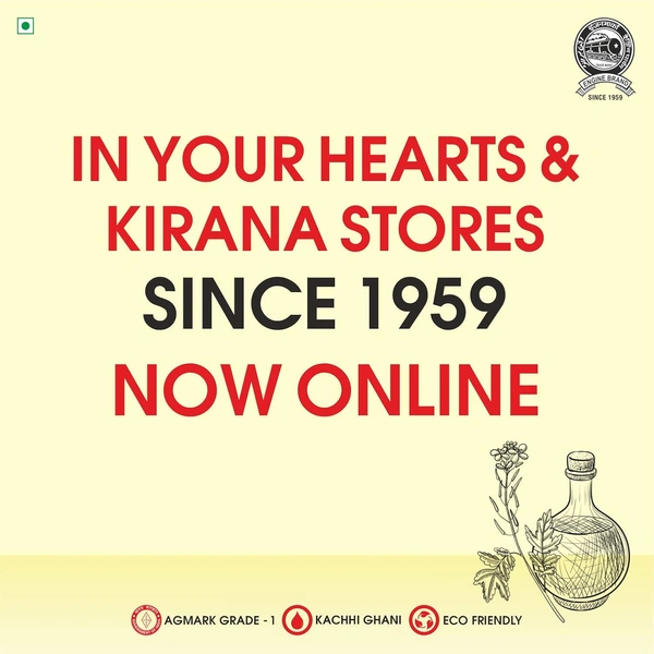 Engine Brand Kachi Ghani Mustard Oil - 1 Litre - 1 L, Engine