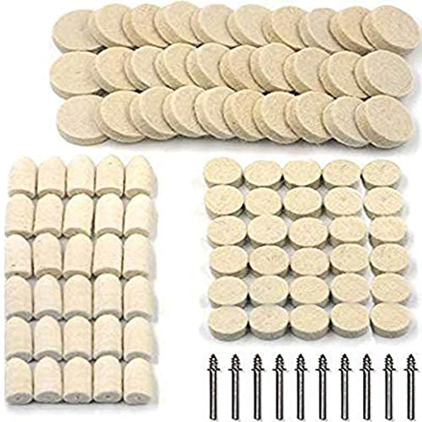 DIY Crafts DIY Crafs Pack of 5 Pcs Felt and 1 Mandrel, Multi, s choice Pieces Felt Polishing Pad and Wheel Point a(Pack of 5 Pcs Felt and 1 Mandrel, Multi) - Pack of 5 Pcs Felt and 1 Mandrel, Multi