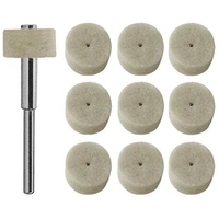DIY Crafts DIY Crafs Pack of 5 Pcs Felt and 1 Mandrel, Multi, s choice Pieces Felt Polishing Pad and Wheel Point a(Pack of 5 Pcs Felt and 1 Mandrel, Multi) - Pack of 5 Pcs Felt and 1 Mandrel, Multi