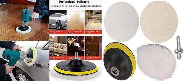 DIY Crafts 1 Kit, 1x Set, Felt Backer Pad Nut For Composite Polishing Cerium Oxide Powder Glass Mirror Balcony Look Old Glass Cleaning Pow (1 Kit, 1x Set) - 1 Kit, 1x Set