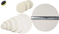 DIY Crafts 1 Kit, 5" inch Kit, Wool Felt Polishing Wheel High Density Self-Adhesive Disc Chip Solid Texture Grinding Surface Parts Backer Pad + M10/14 Nut (Felt+Backer Pad+Unive (1 Kit, 5" inch Kit) - 1 Kit, 5" inch Kit