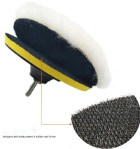 DIY Crafts 1 Kit, 7" inch Wool-Backer Pad+M10/14, Polishing Buffer Wool and Wheel Polishing Pad Woolen Polishing Waxing Backer Pads Kit wi (1 Kit, 7" inch Wool-Backer Pad+M10/14) - 1 Kit, 7" inch Wool-Backer Pad+M10/14