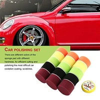 DIY Crafts 1 Kit, Felt Sponge Pad Kit, 18x Mini Buffing Polish Detail Polisher Pads On Rotary Tools,Cordless Drill, Polisher Tool for Tight Area Detailing Po(1 Kit, Felt Sponge Pad Kit) - 1 Kit