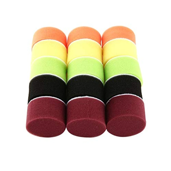 DIY Crafts 1 Kit, Felt Sponge Pad Kit, 18x Mini Buffing Polish Detail Polisher Pads On Rotary Tools,Cordless Drill, Polisher Tool for Tight Area Detailing Po(1 Kit, Felt Sponge Pad Kit) - 1 Kit