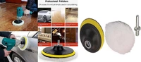 DIY Crafts 1 Kit With 1 Wool Pad Kit, 5" inch, Wool Pad Wool Pad Disc Backing Pad Disc Hoop Loop Polishing Wax Sanding Pad Cleaning Pad Kits M10/1(1 Kit With 1 Wool Pad Kit, 5" inch) - 1 Kit With 1 Wool Pad Kit, 5" inch