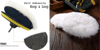 DIY Crafts 1 Kit With 2 Wool Pad Kit, 4" inch, Wool Pad Wool Pad Disc Backing Pad Disc Hoop Loop Polishing Wax Sanding Pad Cleaning Pad Kits M10/1(1 Kit With 2 Wool Pad Kit, 4" inch) - 1 Kit With 2 Wool Pad Kit, 4" inch