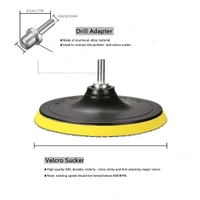 DIY Crafts 1 Pc, 4" inch Only Backing Pad Hook & Loop, Glass Polishing Scratch Removal Deep Scratch Remover Abrasive Discs Polish Pad Fe (1 Pc, 4" inch Only Backing Pad Hook & Loop) - 1 Pc, 4" inch Only Backing Pad Hook & Loop