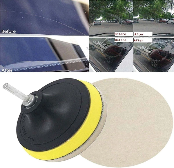 DIY Crafts 1 Set, 4" inch Felt Pad Backing Pad M10/14, M10/14 Universal Nut Backing PadPolishing Buffing Plate Pad with Dril(1 Set, 4" inch Felt Pad Backing Pad M10/14) - 1 Set
