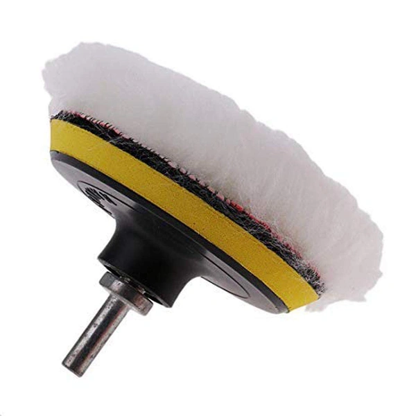 DIY Crafts 1 Set, 4 Pcs Kit, 3'' Car & Motorbike Care High Gross Wax Polishing Buffing Pad Kit Car Polishing Buffer Set with Drill Adapter for M10 Connector Drill Accessories fo (1 Set, 4 Pcs Kit) - 1 Set, 4 Pcs Kit