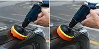 DIY Crafts 1 Set, 4 Pcs Kit, 3'' Car & Motorbike Care High Gross Wax Polishing Buffing Pad Kit Car Polishing Buffer Set with Drill Adapter for M10 Connector Drill Accessories fo (1 Set, 4 Pcs Kit) - 1 Set, 4 Pcs Kit
