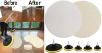DIY Crafts 1 Set, 7" inch Felt Pad Backing Pad M10/14, M10/14 Universal Nut Backing PadPolishing Buffing Plate Pad with Dril (1 Set, 7" inch Felt Pad Backing Pad M10/14) - 1 Set, 7" inch Felt Pad Backing Pad M10/14
